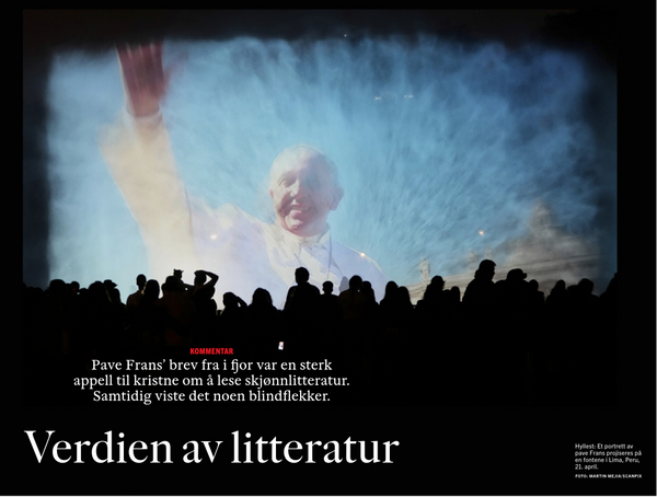 Bokmagasinet om Pave Frans’ brev: Verdien av litteratur