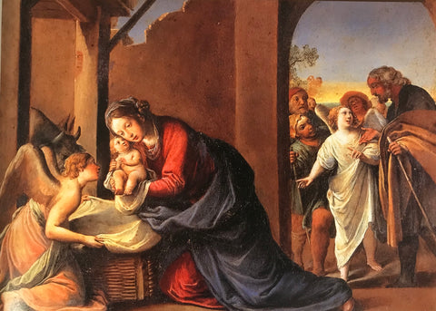 Julekort Kristi fødsel Firenze