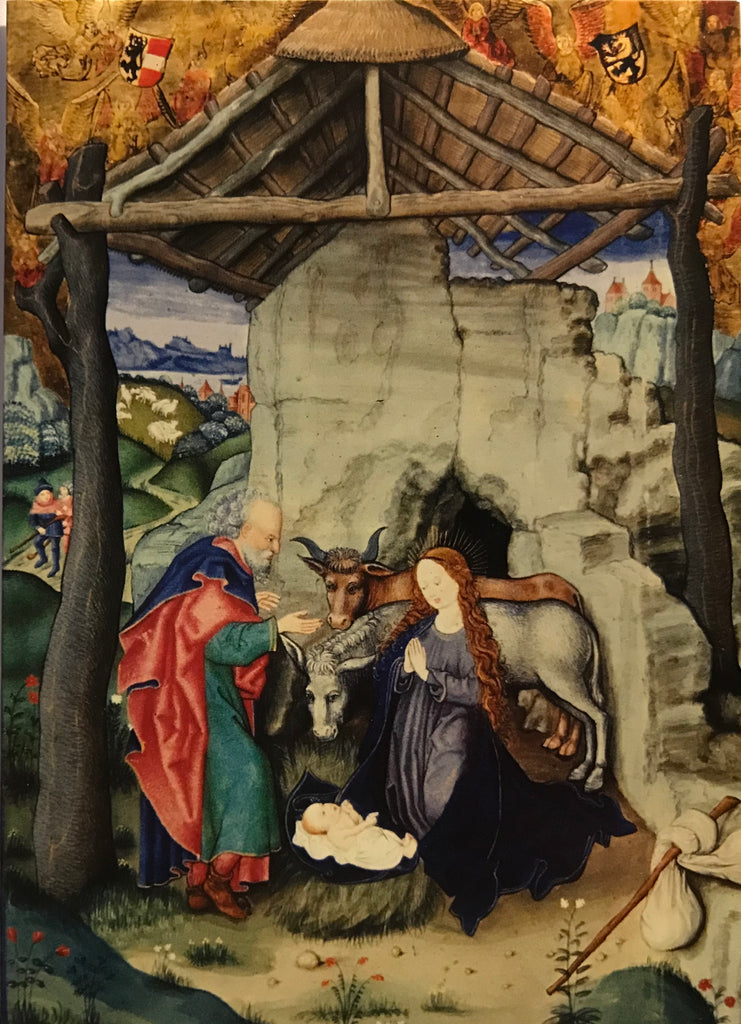 Julekort Kristi fødsel Salzburger Missale